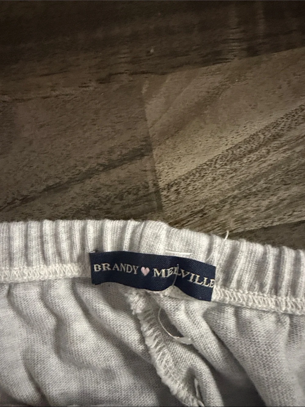 Brandy Melville Light Gray Drawstring Lounge Shorts
